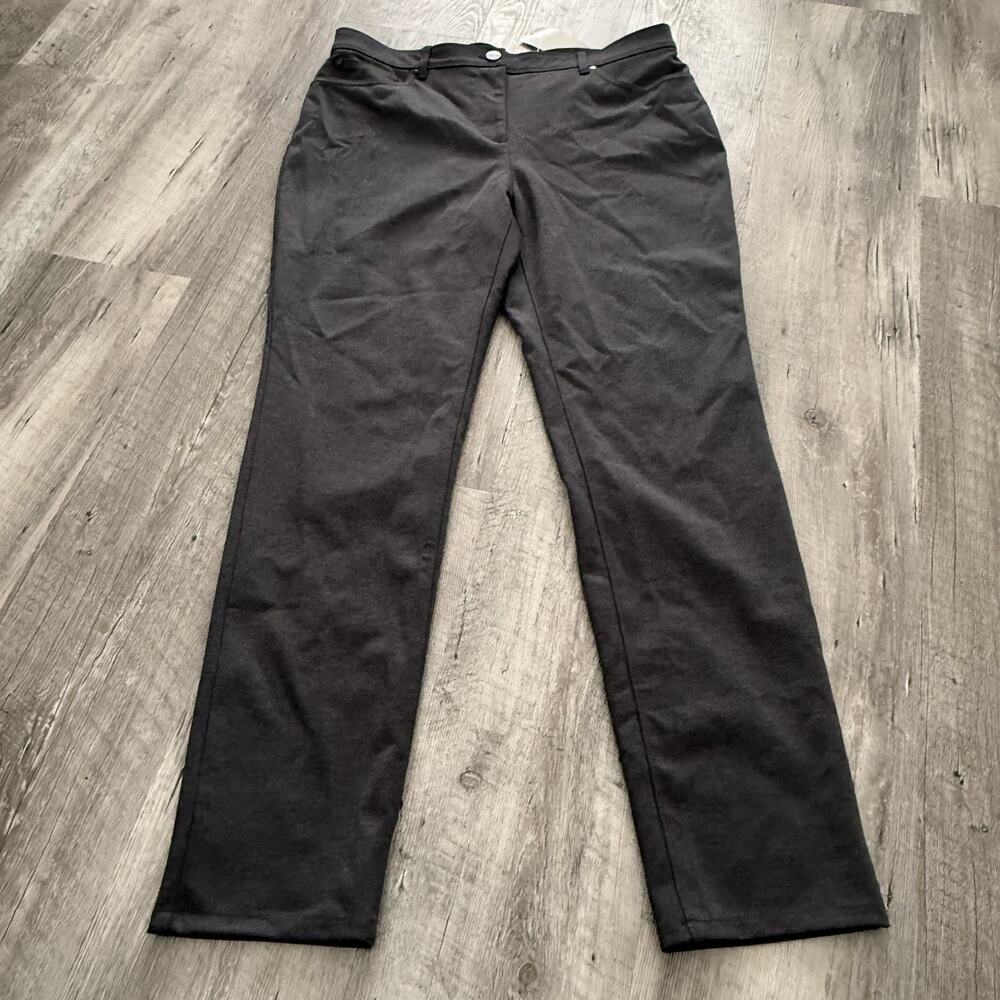 Chicos THE SO SLIMMING PEYTON PANT 28.5in SH PANT BASIC Gray NEW Sz 1 Short
